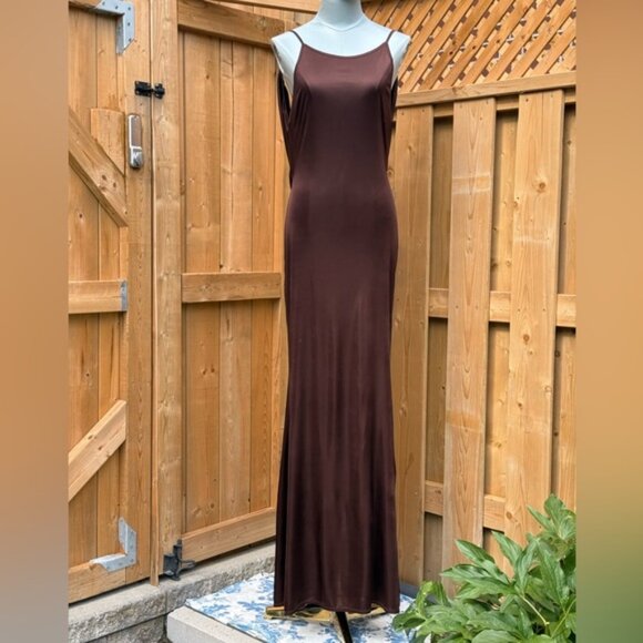 🆕 RAT & BOA 🧿 NWOT Deia Slinky Little Brown Jersey Dress, Sz S US 4 - Picture 2 of 14